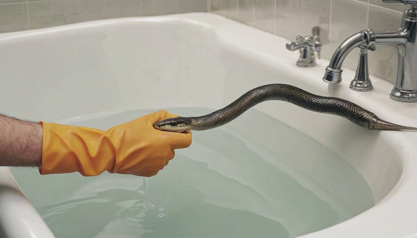 Drain snake unclogging