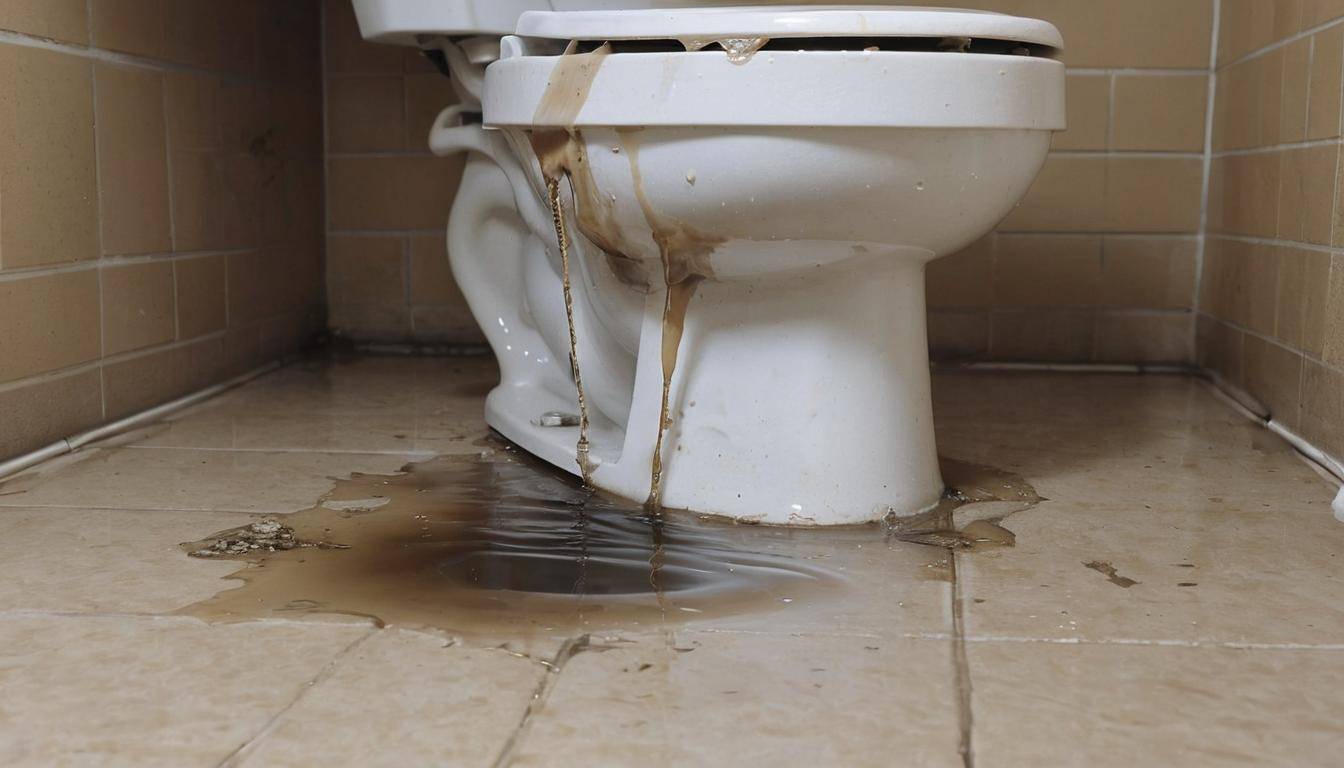 Leaking toilet in Calgary