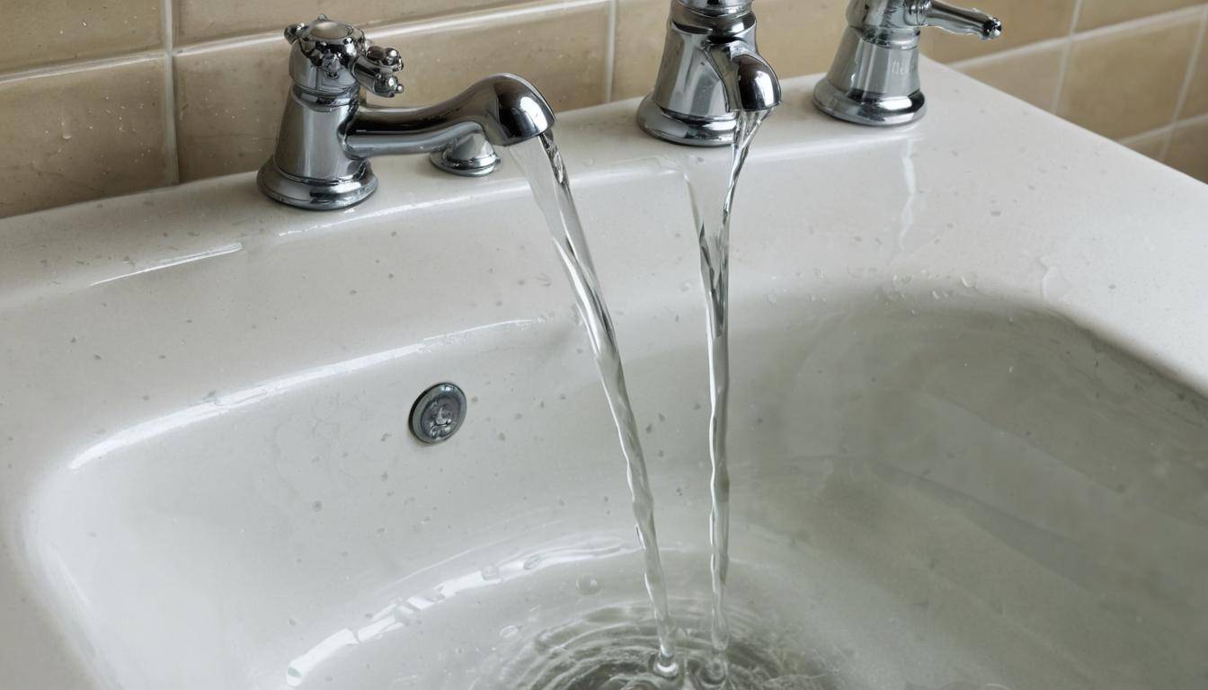 Overflowing clogged sink