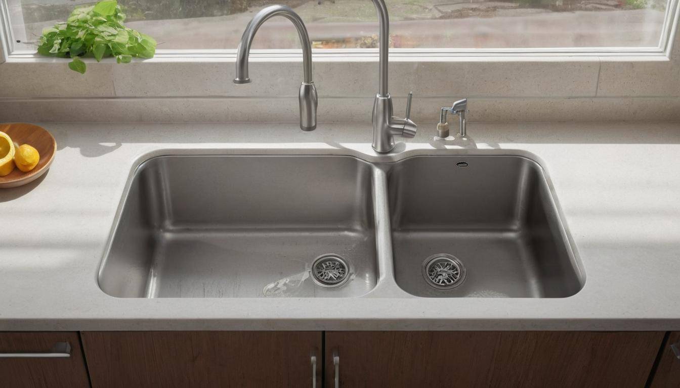 Clean kitchen sink