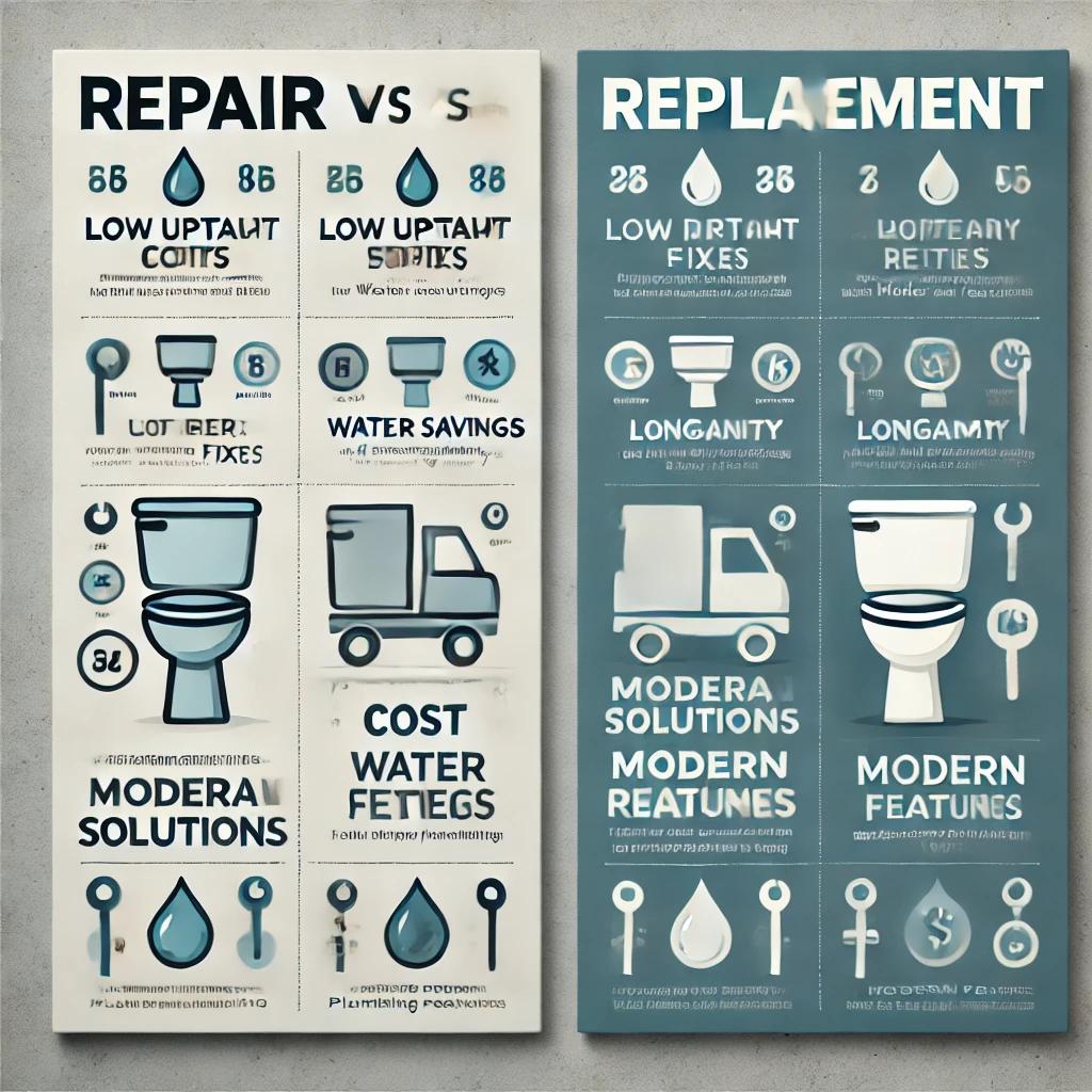 How to Decide Between Toilet Repair and Replacement