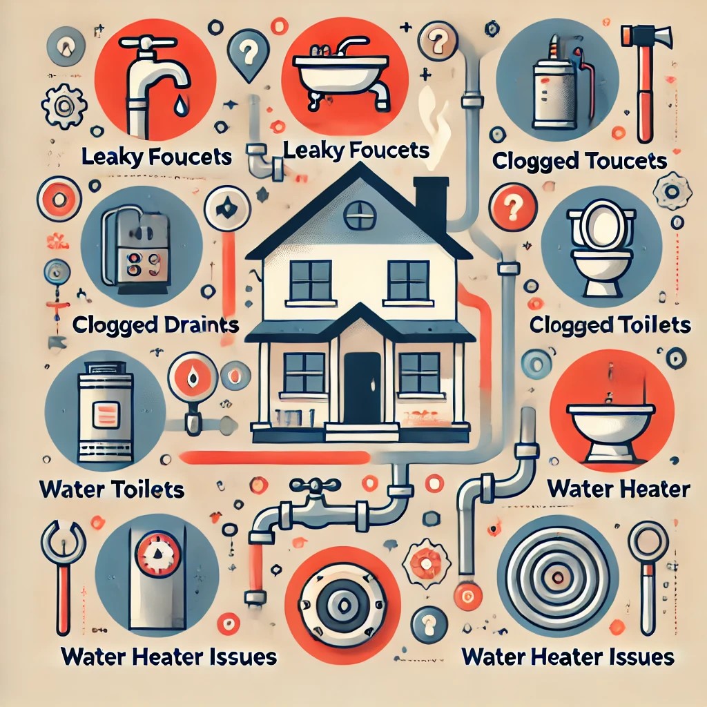 A kitchen sink filled with standing water due to a clogged drain, with a person using a plunger to try and clear it