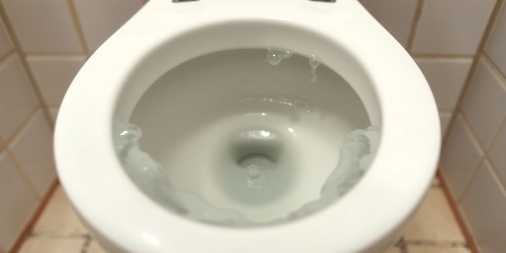 Overflowing toilet bowl with water spilling over the rim.